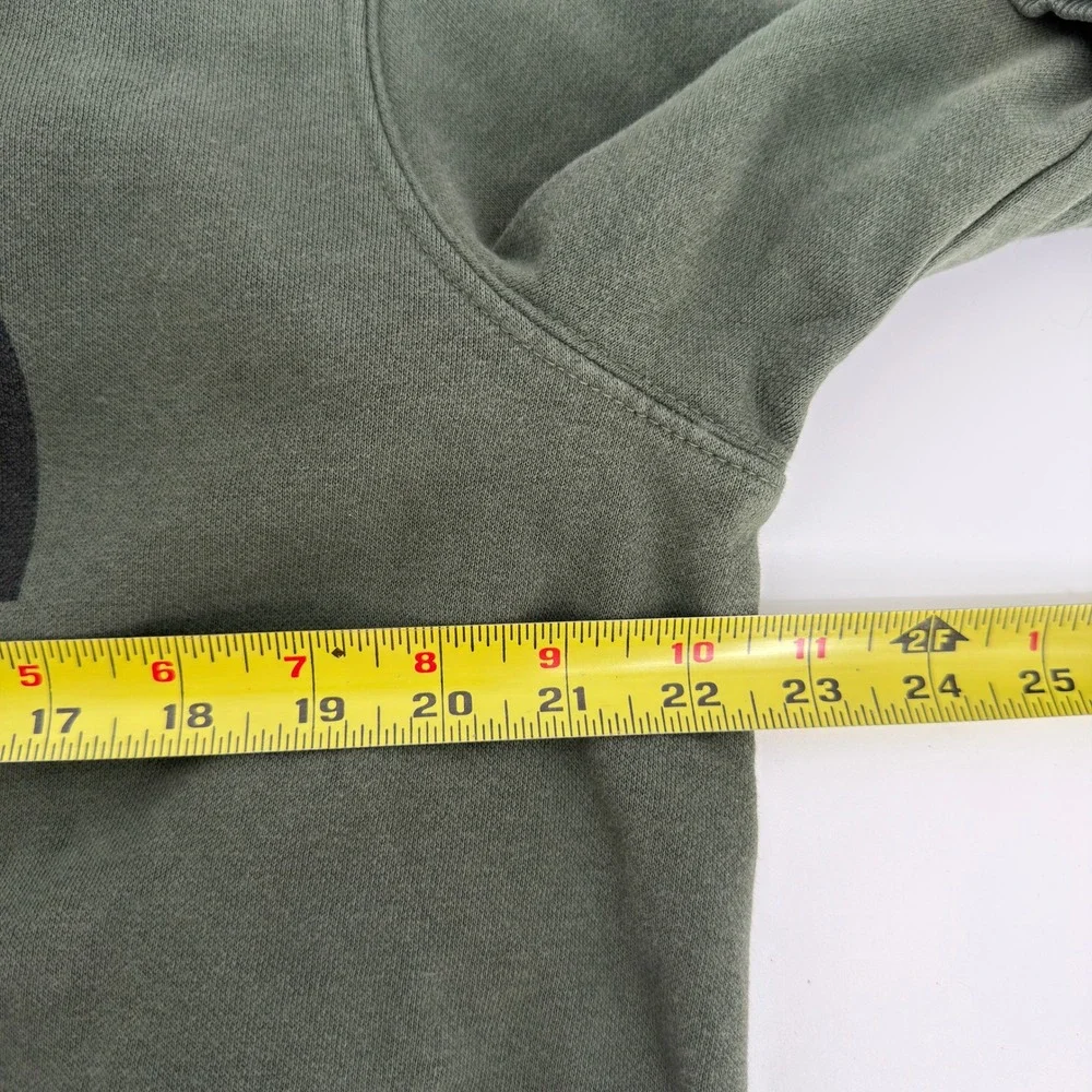 The North Face Mens Half Dome Pullover Hoodie Olive Green Large Fleece Hoodie